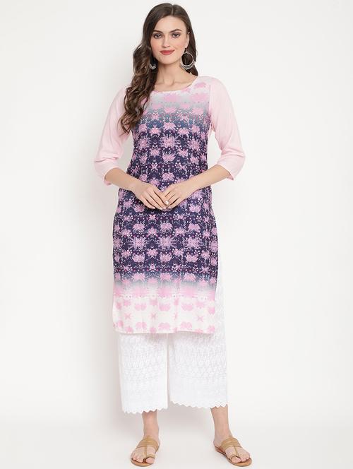 digital print straight kurta - 17568515 - Very Small Image - 1