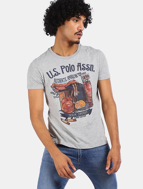 grey printed t-shirt - 17570016 - Very Small Image - 1