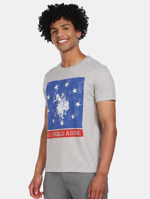 grey printed t-shirt - 17570052 - Very Small Image - 1