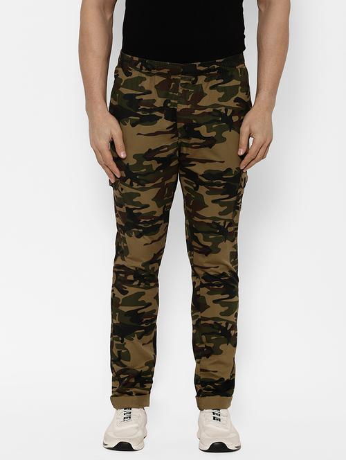 olive green camouflage cargo trouser - 17570681 - Very Small Image - 1