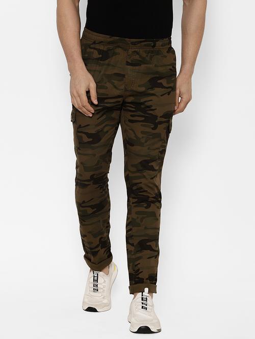 olive green camouflage cargo trouser - 17570683 - Very Small Image - 1