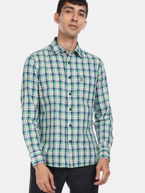 multi colored checkered casual shirt - 17571348 - Very Small Image - 1