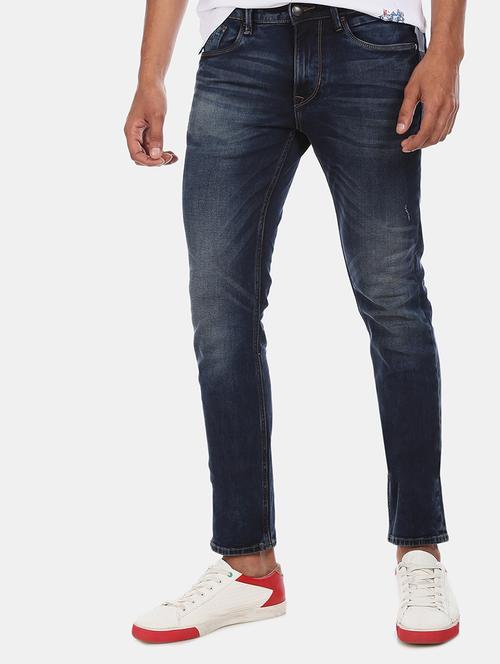 dark blue light washed denim jeans - 17571767 - Very Small Image - 1