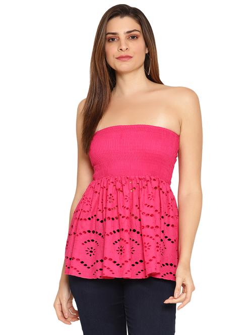 schiffli tube top - 17572234 - Very Small Image - 1
