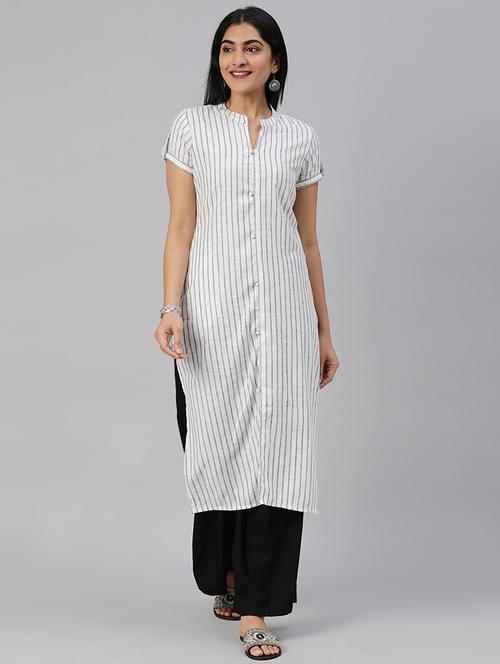 striped straight kurta - 17572343 - Very Small Image - 1