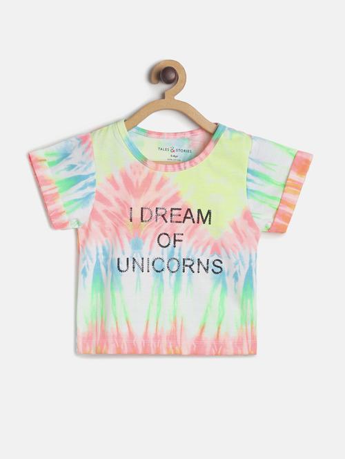 round neck printed tee - 17572823 - Very Small Image - 1