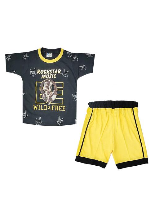 yellow cotton shorts set twin sets - 17573228 - Very Small Image - 1