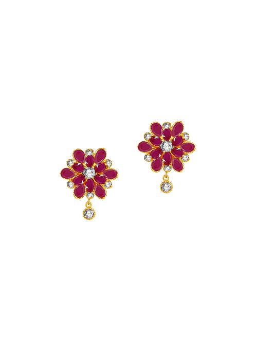 red metal studs earring - 17573626 - Very Small Image - 1
