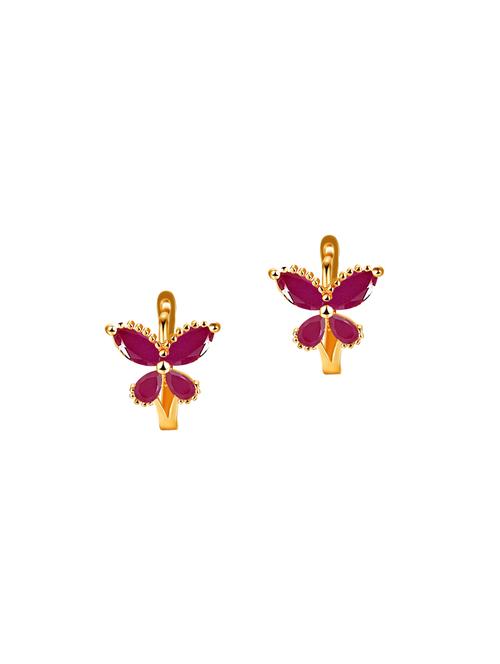 red metal studs earring - 17573627 - Very Small Image - 1