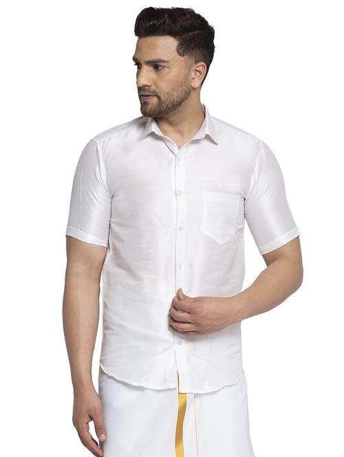 mens solid casual shirt - 17574060 - Very Small Image - 1