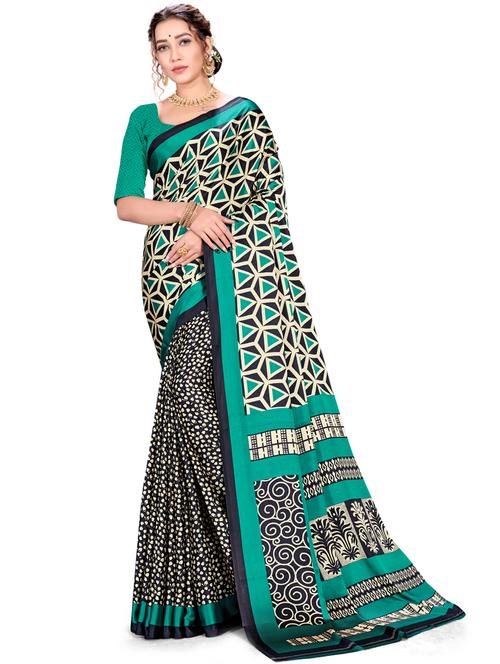 abstract printed saree - 17574152 - Very Small Image - 1
