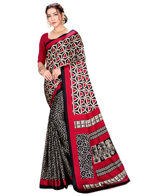abstract printed saree - 17574153 - Very Small Image - 1