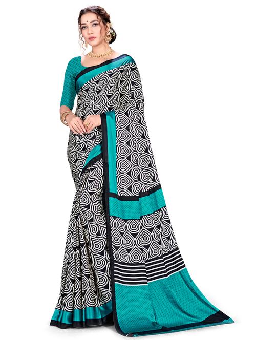 abstract printed saree - 17574157 - Very Small Image - 1