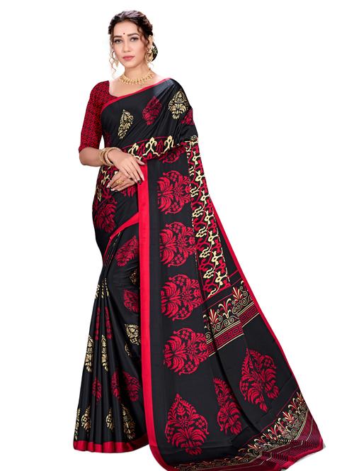 floral printed saree - 17574160 - Very Small Image - 1