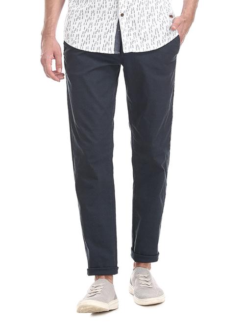 blue solid chinos - 17574602 - Very Small Image - 1
