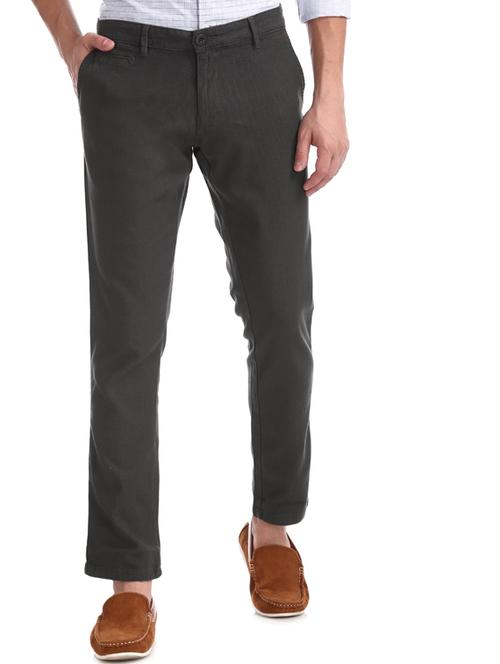 black solid chinos - 17574635 - Very Small Image - 1