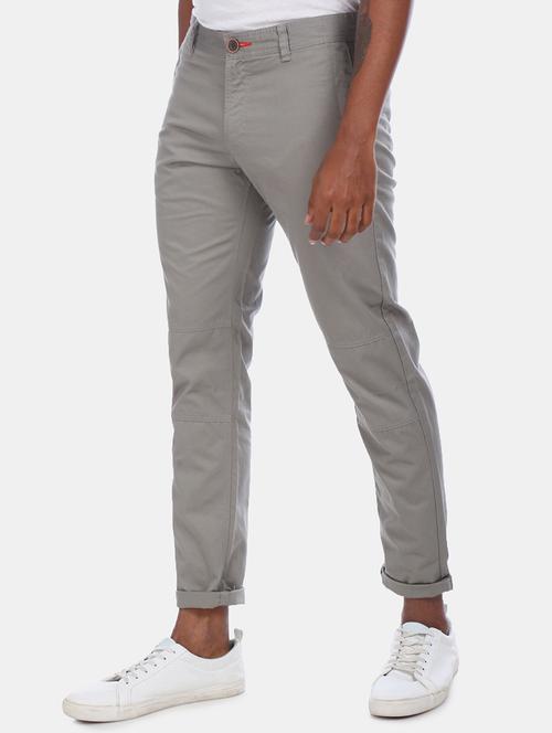 grey solid chinos - 17574656 - Very Small Image - 1