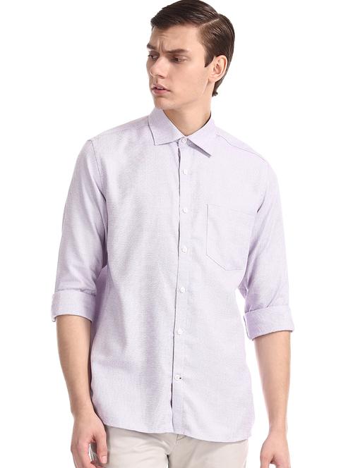 purple self design formal shirt - 17575693 - Very Small Image - 1