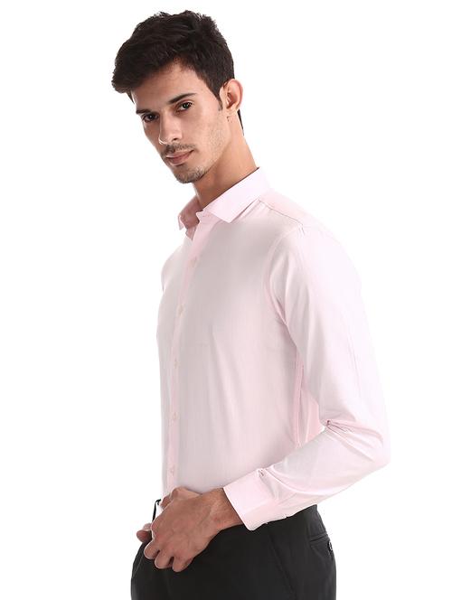 pink solid formal shirt - 17575719 - Very Small Image - 1