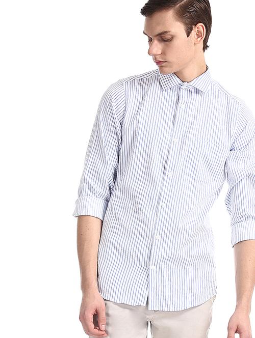 white striped formal shirt - 17575727 - Very Small Image - 1