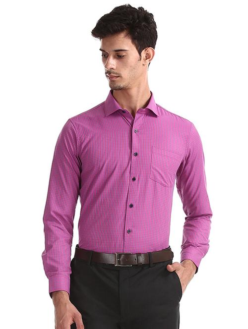 mens checks formal shirt - 17575732 - Very Small Image - 1