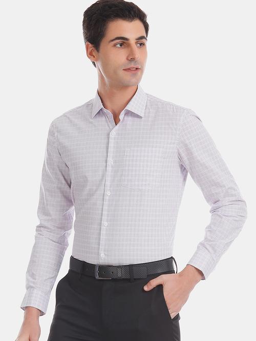 white checkered formal shirt - 17575873 - Very Small Image - 1