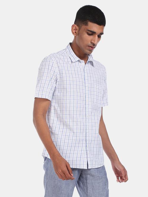 white checkered casual shirt - 17576569 - Very Small Image - 1