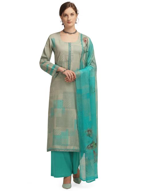 digital print unstitched suit - 17578119 - Very Small Image - 1