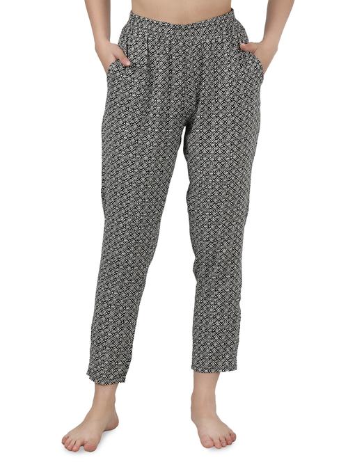 high rise printed pajama - 17580115 - Very Small Image - 1