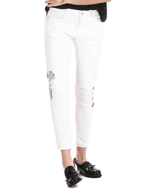 high rise printed jeans - 17580154 - Very Small Image - 1