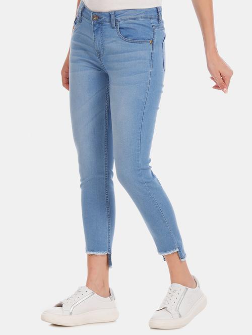 mid rise stone washed jeans - 17580299 - Very Small Image - 1