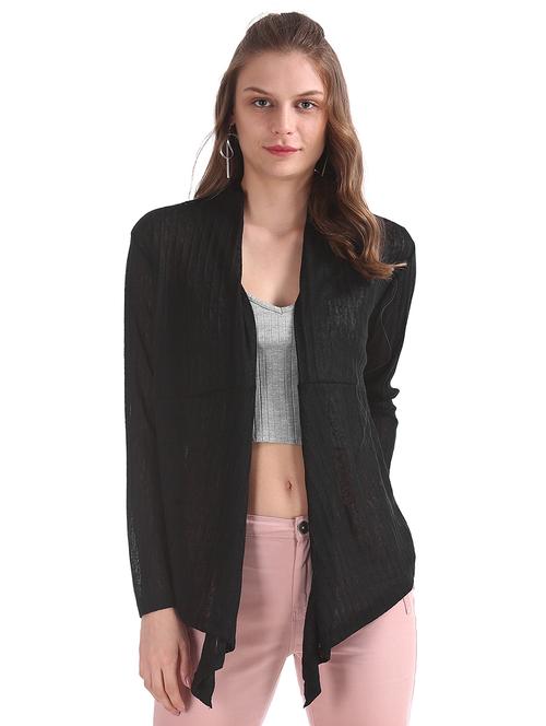 asymmetric hem solid shrug - 17580315 - Very Small Image - 1