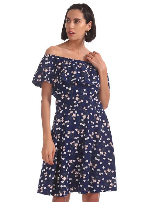 off shoulder floral dress - 17580382 - Very Small Image - 1