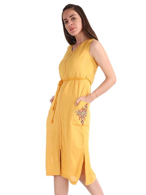 v neck a-line dress - 17580488 - Very Small Image - 1