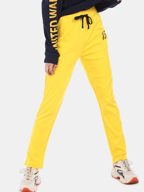 yellow cotton track pants - 17580506 - Very Small Image - 1