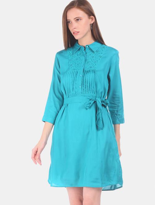 tie front a-line dress - 17580566 - Very Small Image - 1