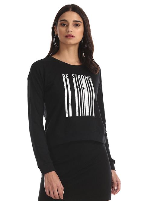 round neck graphic sweatshirt - 17580958 - Very Small Image - 1