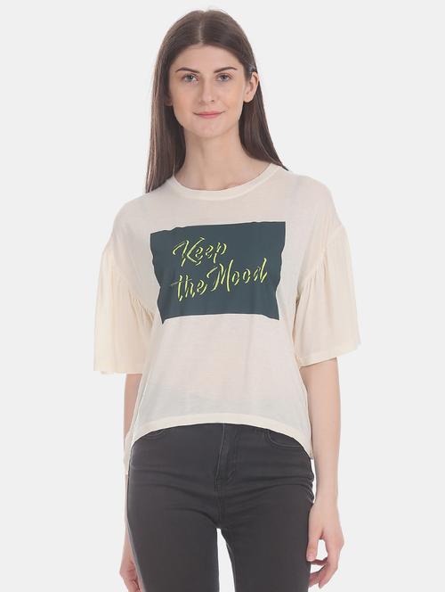 round neck graphic tee - 17581104 - Very Small Image - 1