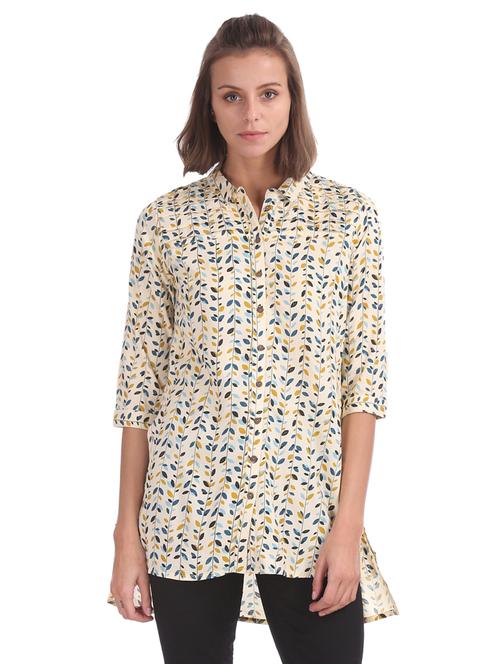 high low printed tunic - 17581126 - Very Small Image - 1