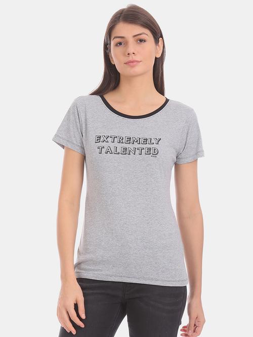 round neck graphic tee - 17581151 - Very Small Image - 1