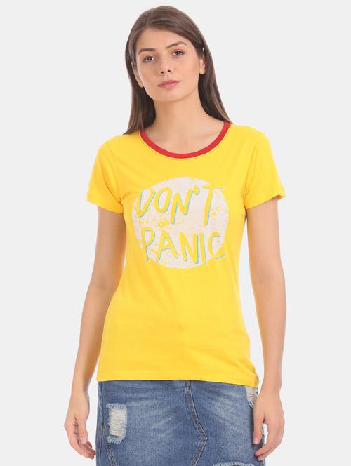 round neck graphic tee - 17581154 - Very Small Image - 1