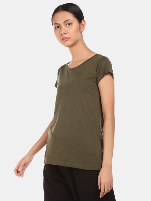 round neck solid tee - 17581248 - Very Small Image - 1