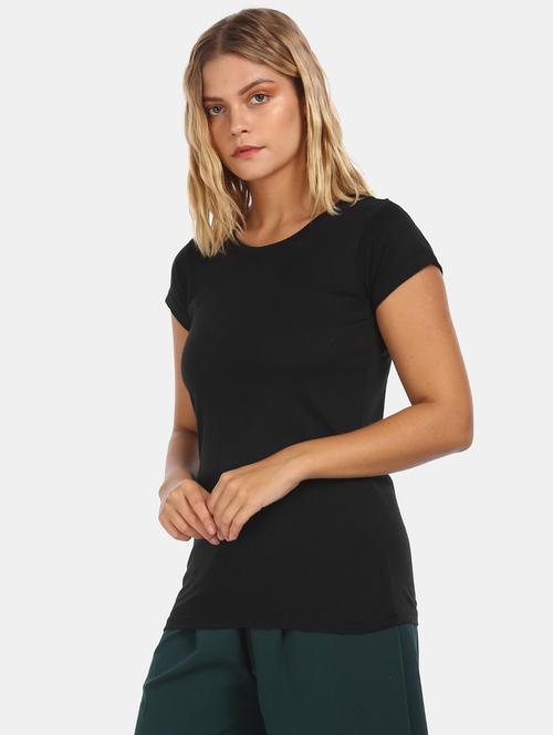 round neck solid tee - 17581256 - Very Small Image - 1
