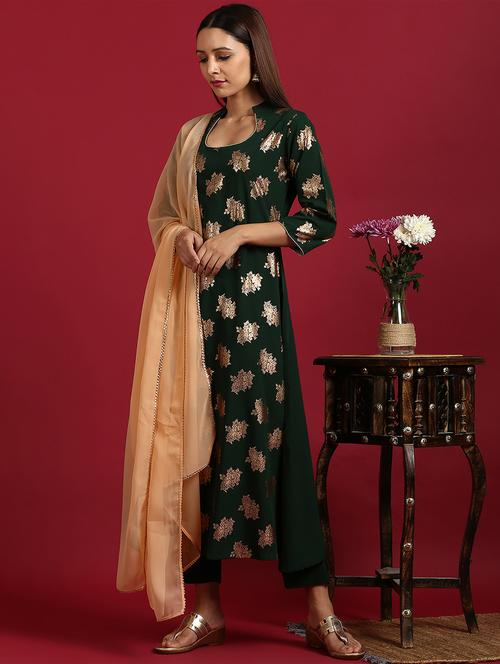 foil print suit set - 17582052 - Very Small Image - 1