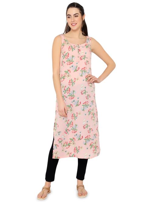floral straight kurta - 17582073 - Very Small Image - 1