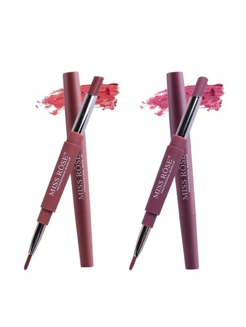 miss rose combo of 2in1 lipliner & lipstick shade 1&2 - 17583385 - Very Small Image - 1