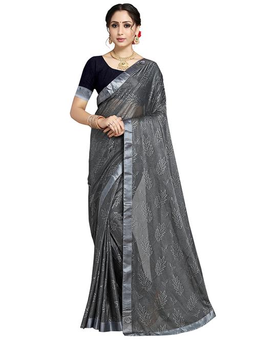 tonal embroidered saree with blouse - 17583842 - Very Small Image - 1