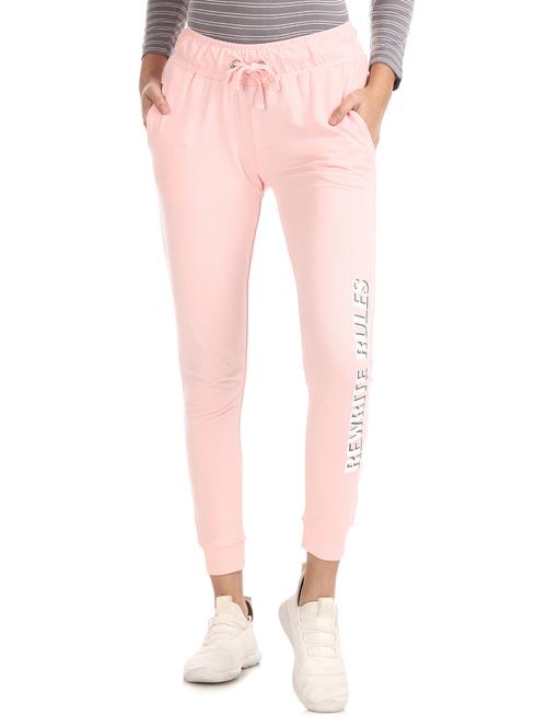 drawstring waist solid track pant - 17584444 - Very Small Image - 1