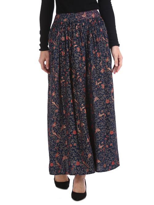 floral a-line skirt - 17584484 - Very Small Image - 1