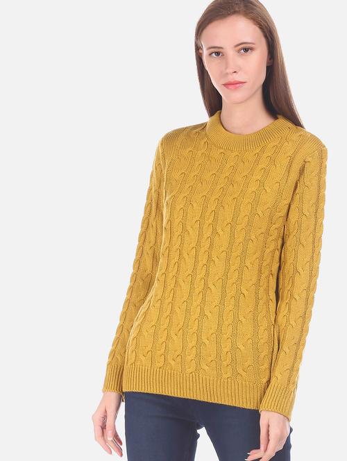 yellow acrylic cardigan - 17584551 - Very Small Image - 1